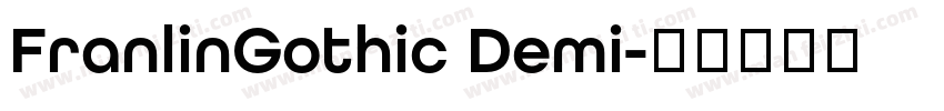 FranlinGothic Demi字体转换